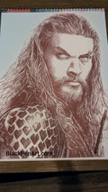 Aquaman: Black Pen Portrait